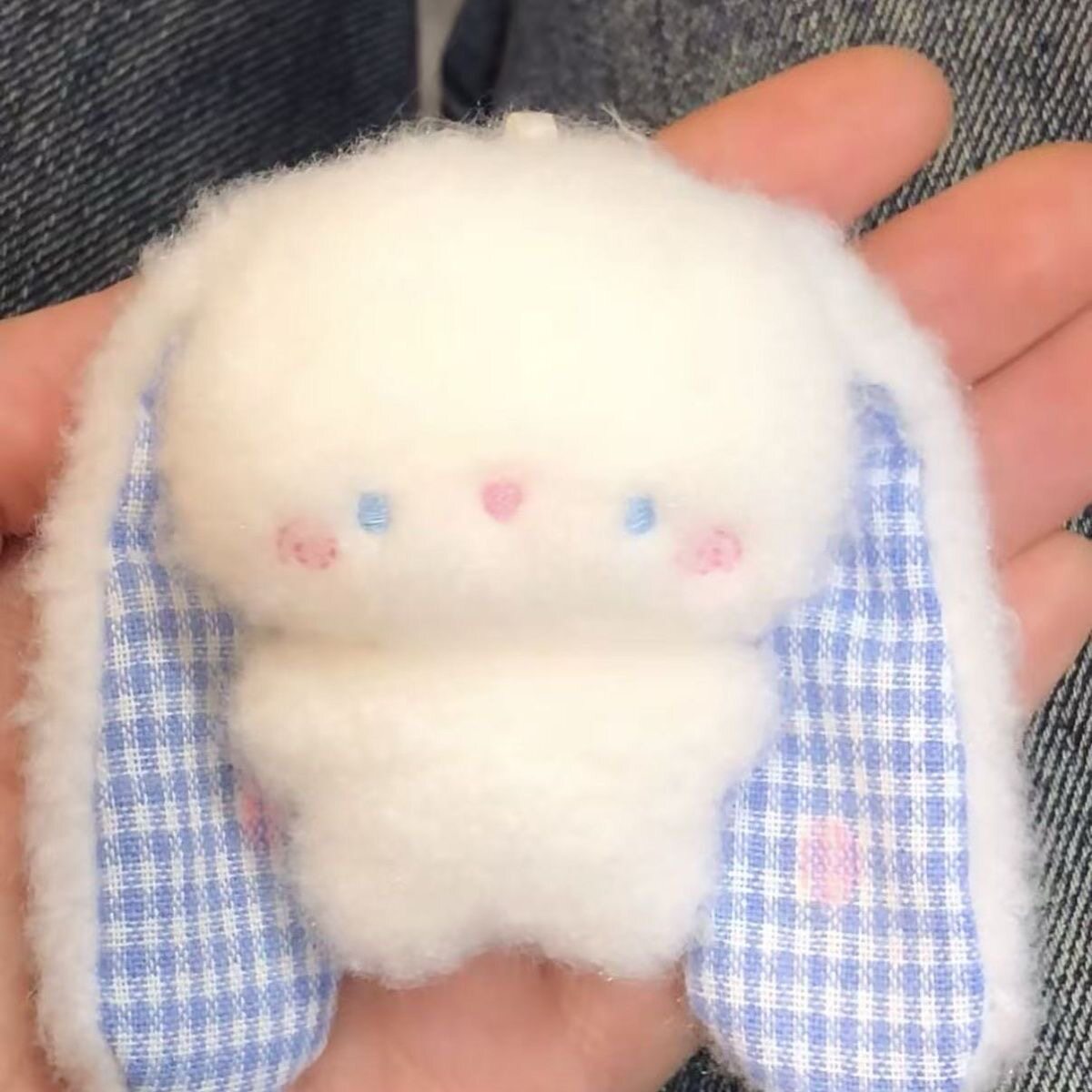 Cute little rabbit pendant plush toy doll bag pendant children's doll keychain catcher doll
