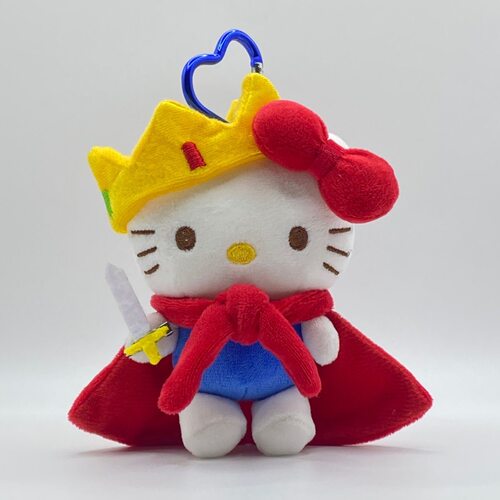 国王kitty包包挂件联名毛绒公仔礼物钥匙扣kt背包玩偶可爱挂饰