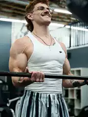 Youngla Ice Silk Quick-Drying Slim Fit Muscle Men's Tank Top Gym Dumbbell Barbell Weightlifting Training Fitness Top