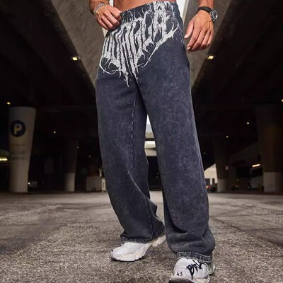 夏季宽松休闲长裤男女通用跑步裤