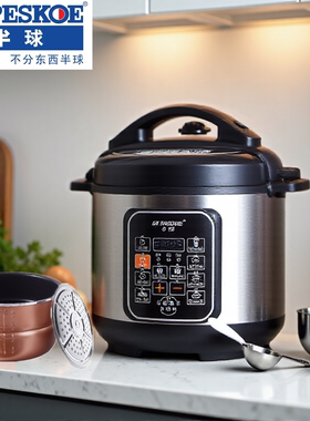 半球电压力锅家用大容量高压锅4多功能5L全自动电饭煲双胆6升-7人