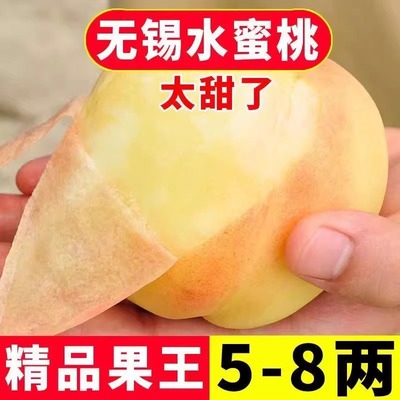 撕皮水果水蜜桃糯软无锡当季白凤水蜜桃礼盒装新鲜孕妇