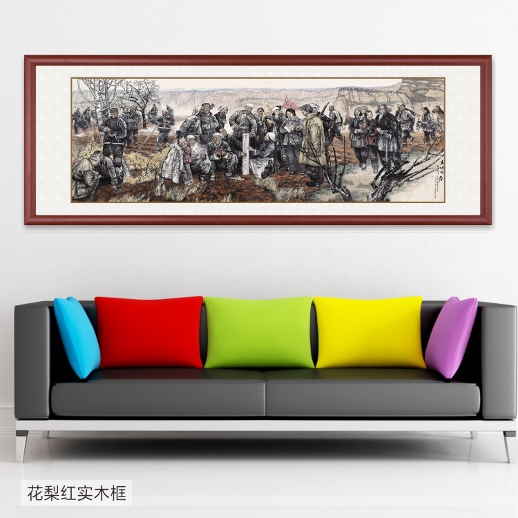 革命风会议室展厅走廊装饰画