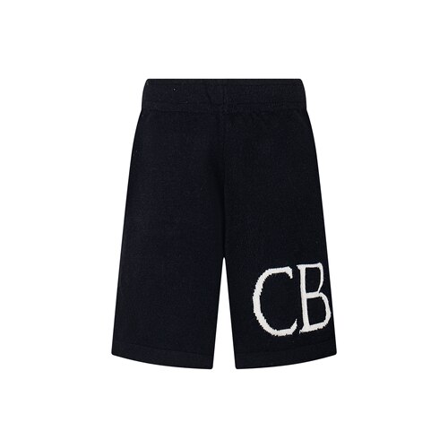 CB美式字母宽松五分运动短裤男