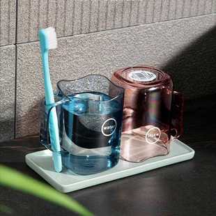 家用可爱防摔水杯卡通牙缸刷牙洗漱杯情侣漱口杯刷牙杯塑料牙刷杯
