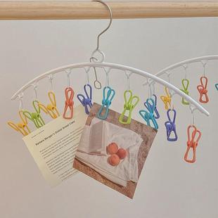 家用衣个夹多子无痕固防风夹晾衣架收纳神器袜子夹晾晒定架内内裤