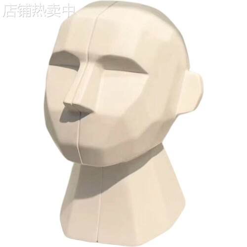 北欧抽象级小众艺术沉思者书挡摆件轻奢档客厅书柜书立装饰品