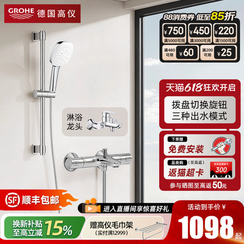 德国110手持雨淋花洒套装