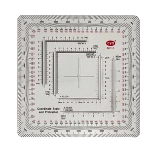 战凯MP-5方形图上量算尺地理坐标尺密位尺