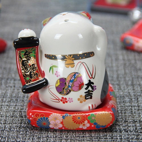 Fuyuan Cat Ceramics Fortune Cat Зубая коробка маленькая замедленная творческая зубочистка персонализированная зубочистка коробка для дома украшения ювелирные изделия