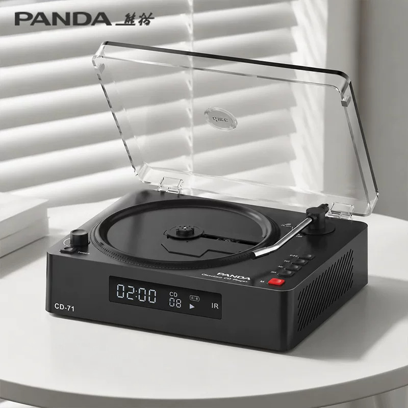 熊猫CD机唱片机碟片播放机音响一体蓝牙音箱专辑播放器学生党CD71