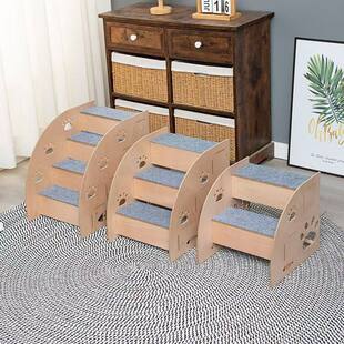 宠物楼梯爬梯台阶小型梯子上下床猫咪斜坡老年狗狗滑梯床边沙发