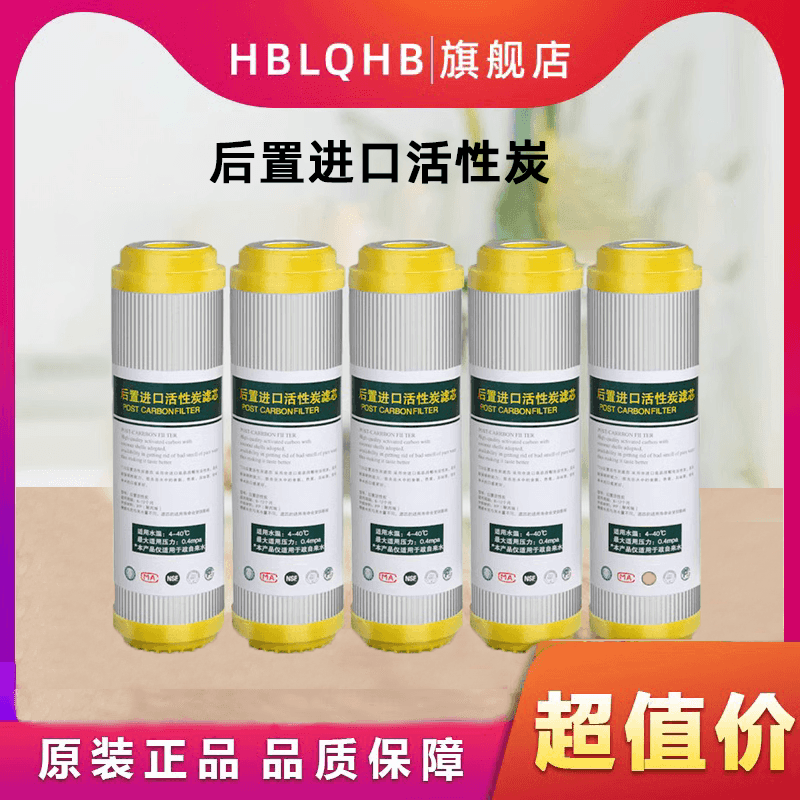 净水器10寸后置T33活性炭滤芯