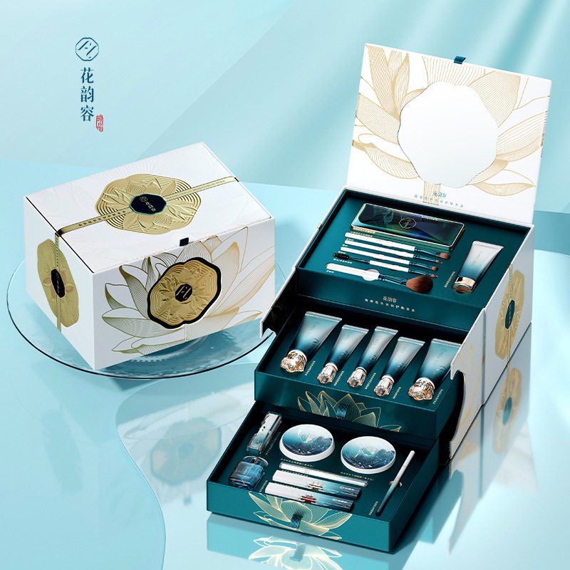 花韵容美妆护肤套盒情人节生日礼物送女友化妆品口红礼盒彩妆套装