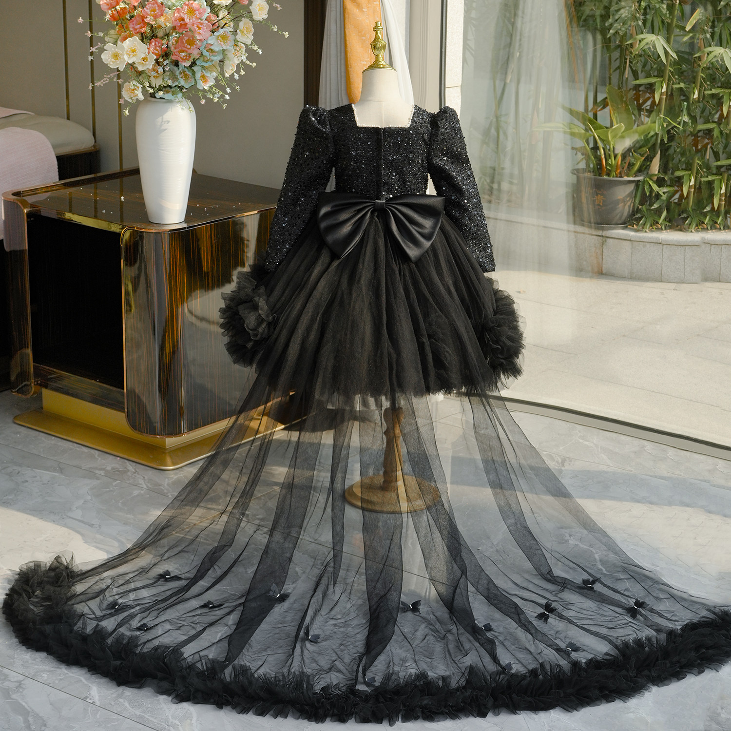 儿童晚礼服女童轻奢小众高端主持人女孩生日公主裙钢琴演奏演出服,童装/婴儿装/亲子装,儿童礼服,淘宝优惠券,粉丝福利购,淘宝优惠卷