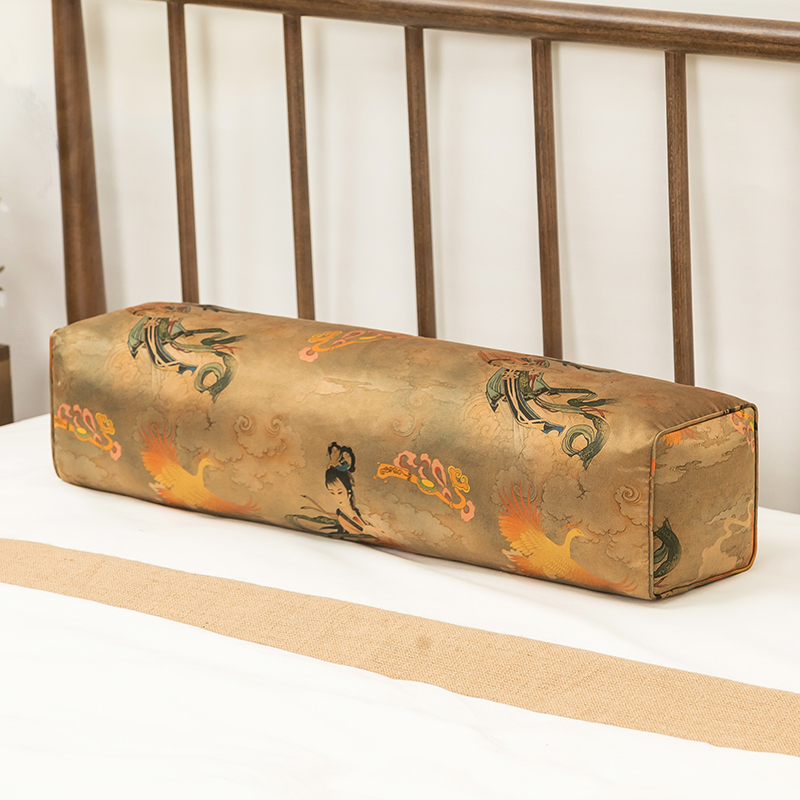 觅帛香云纱颈枕侧睡高枕头奇楠沉香合欢花深睡眠改善颈椎健康硬枕