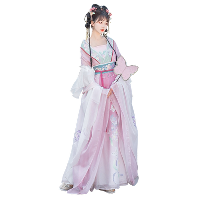 原创汉服女夏季款刺绣魏晋南北朝