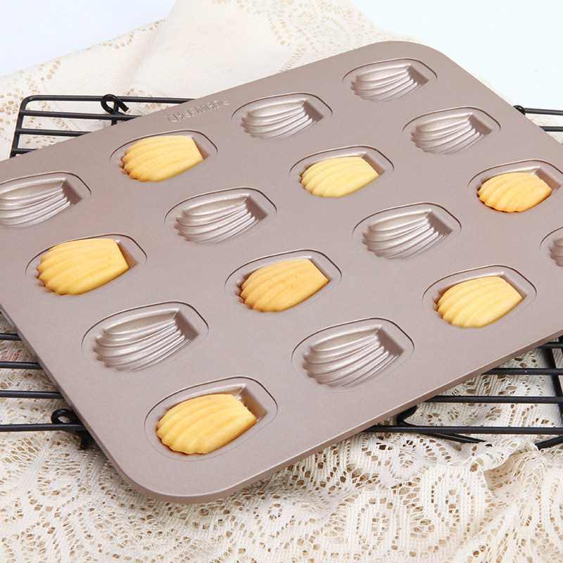 学厨玛德琳不沾烤盘烤箱用16模具