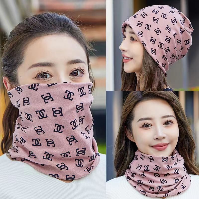 围脖护颈男女脖颈套春秋德绒百搭脖套冬季保暖户外防护面罩月子帽