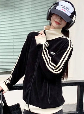 阿迪达斯三叶草WAFFLE BBTT 立领夹克外套棒球服 JW0110 KB8952