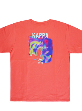 Kappa/卡帕T恤男女夏季休闲圆领透气印花棉质运动短袖K0B62TD85G