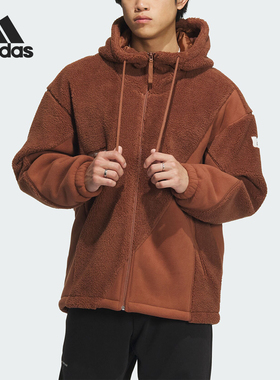 Adidas阿迪达斯正品冬季新款男子防风运动连帽休闲夹克外套IP4975