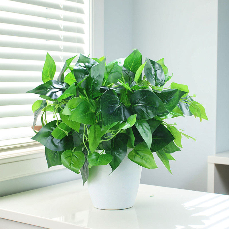 仿真绿萝盆栽室内仿真植物塑料小盆栽装饰绿植仿真花草假植物绿萝
