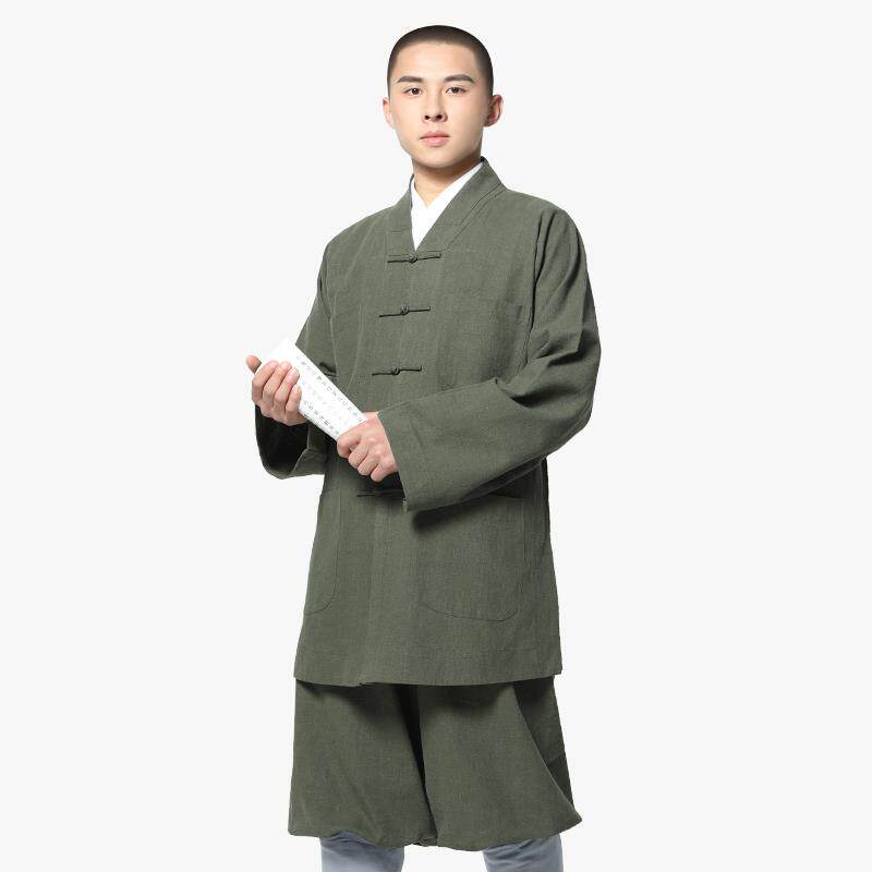 新尚远四季苎麻僧服罗汉褂长褂短褂套装僧衣僧装僧人服大褂服饰