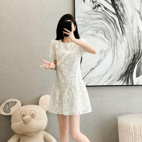 高级感轻奢蕾丝连衣裙女士