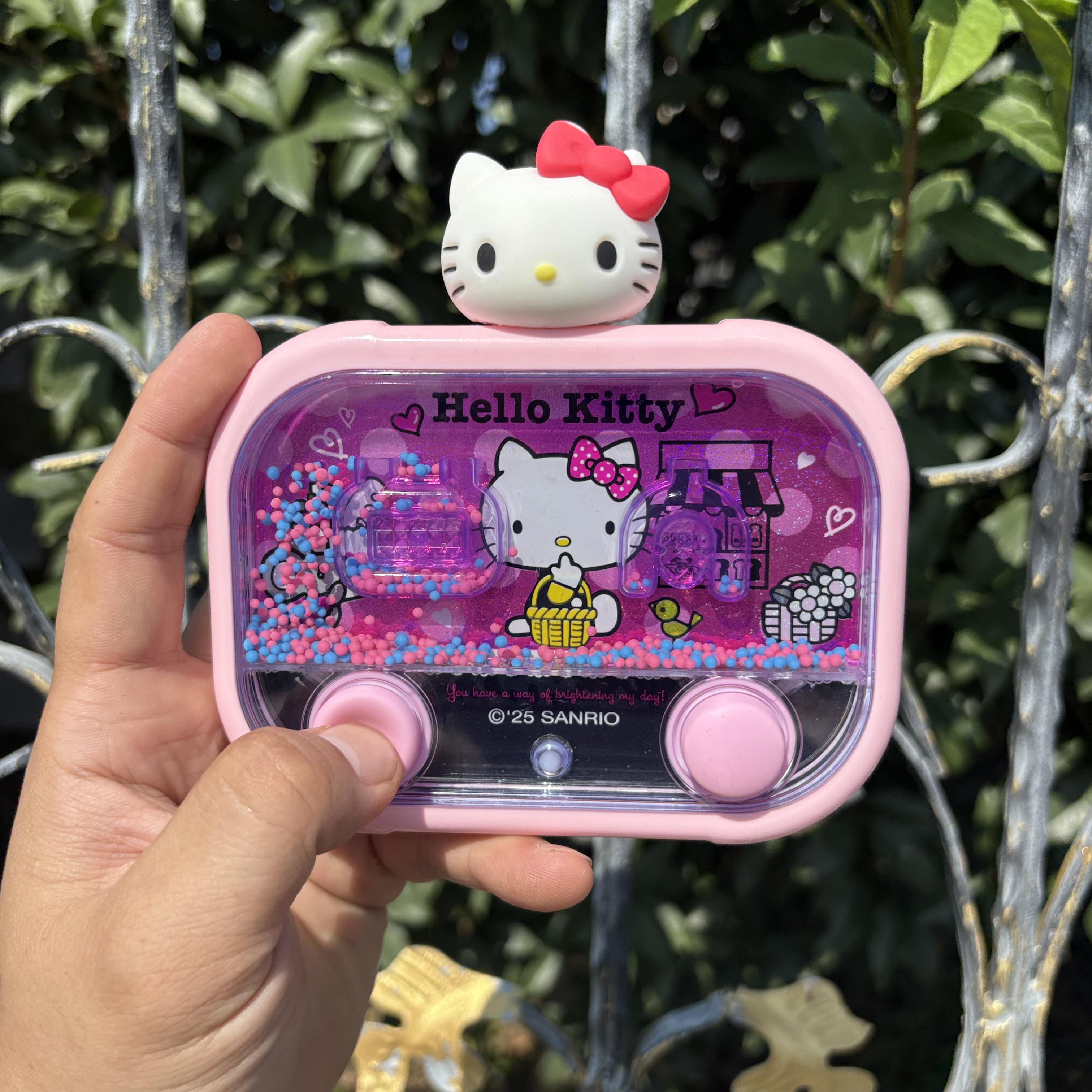 粉色凯蒂猫魔珠水机三丽鸥库洛米美乐蒂套圈圈水中游戏机玩具女孩