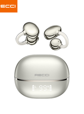 RECCI锐思OWS开放式数显蓝牙耳机REP-W89运动跑步耳夹式不入耳
