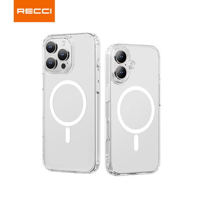 锐思RECCI iP15 ip16系列手机壳 晶透磁吸透明保护壳 气囊防摔全包高透抗黄不易发黄苹果plus Pro max 手感