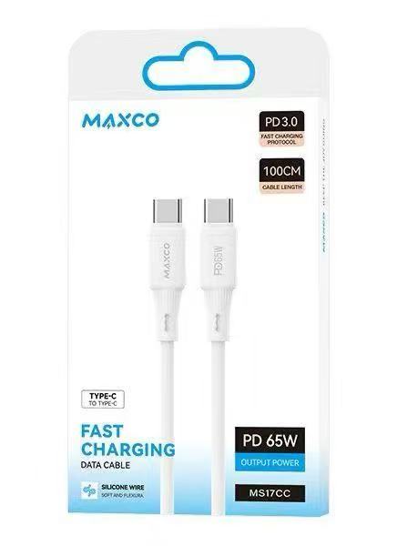 MAXCO美能格PD快充数据线适用苹果8-17系列及平板充电线双C口/PD口 1.5米图片