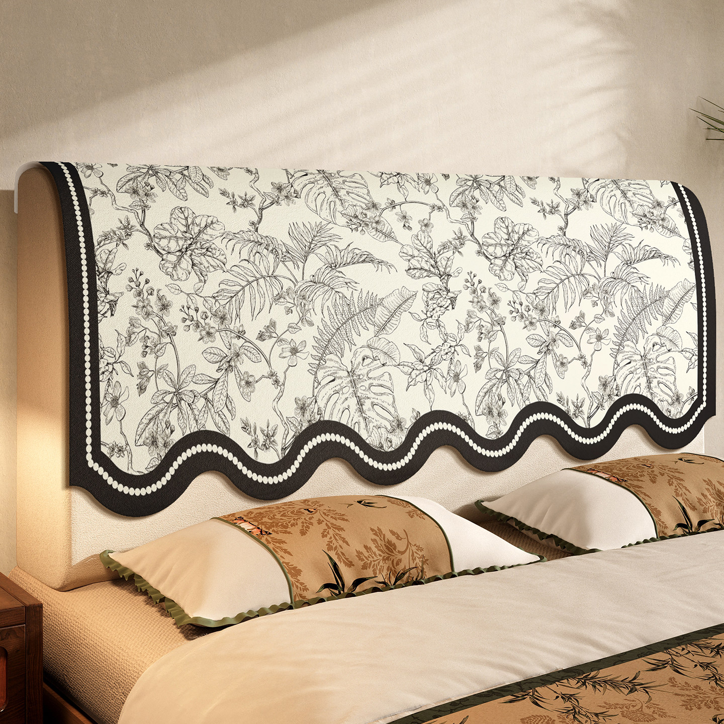 床头罩套四季通用靠背套防尘盖巾2025新款轻奢高级感床头防滑靠垫,居家布艺,床头罩,淘宝优惠券,粉丝福利购,淘宝优惠卷