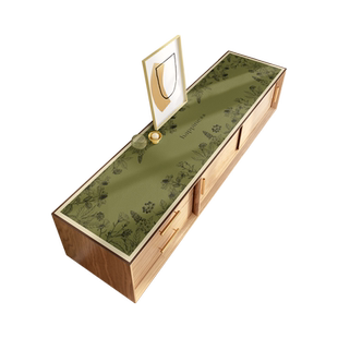 美式电视柜桌垫盖布长条桌布台面保护垫轻奢高级感餐边柜桌面垫子