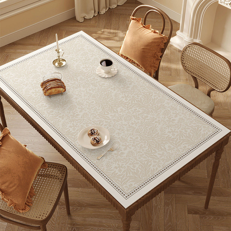 餐桌垫防水防油桌布轻奢高级感客厅桌面防烫隔热垫皮革免洗茶几垫,居家布艺,桌布,淘宝优惠券,粉丝福利购,淘宝优惠卷