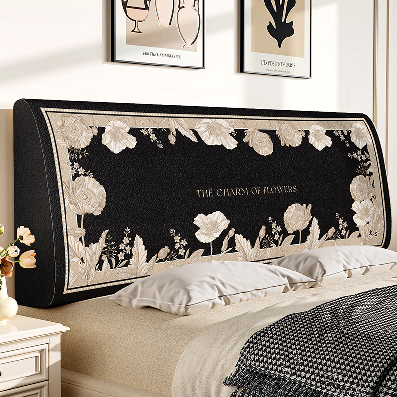 美式床头套罩2024新款全包万能通用高端大气床靠背保护套遮丑神器