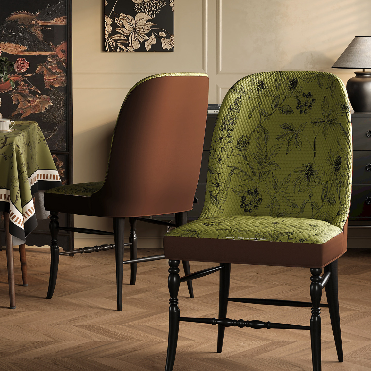 美式弧形椅子套罩夏季冰丝2025新款餐桌座椅套靠背凳子餐椅保护套,居家布艺,椅套/椅垫,淘宝优惠券,粉丝福利购,淘宝优惠卷