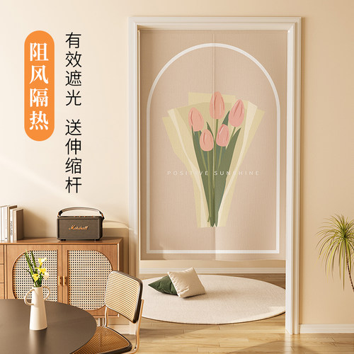 亲肤柔软棉麻门帘半帘