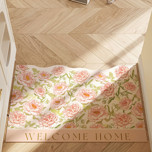 入户门地垫pvc皮革耐脏免洗可擦进门门口脚垫玄关地垫防滑可裁剪