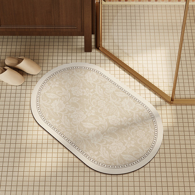 浴室地垫矽藻泥吸水速干 干化妆室门口防滑脚垫厕所洗手间卫浴门