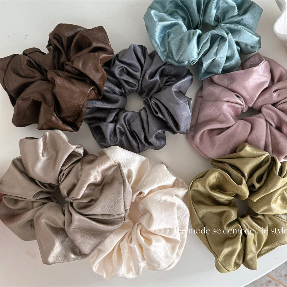 法式复古纹理大肠发圈女发绳高级感头绳扎头皮筋个性气质发饰头饰