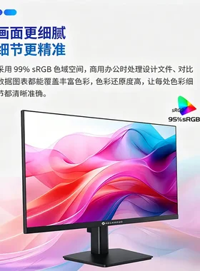 机械革命显示器V2400显示器IPS屏23.8寸高清在边框商用企业办公壁