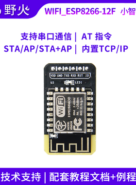 野火小智系列WIFI模块 ESP8266-12F 物联网无线通讯 串口透传 AT