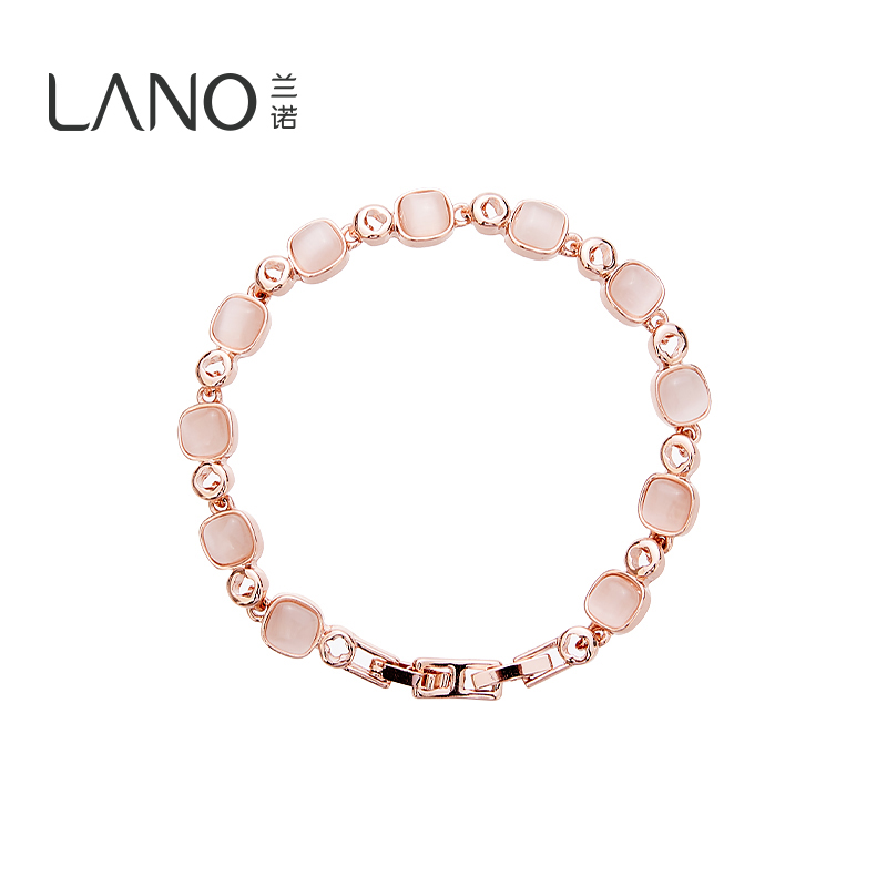 兰诺猫眼石几何手链女