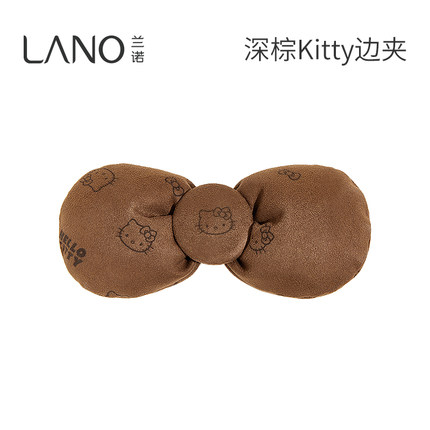 兰诺HelloKitty正版授权蝴蝶结发夹女2026新款高端后脑勺一字夹子