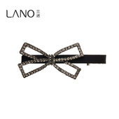兰诺lano旗舰店满钻镂空蝴蝶结鸭嘴夹少女时尚 刘海夹侧边夹发卡子