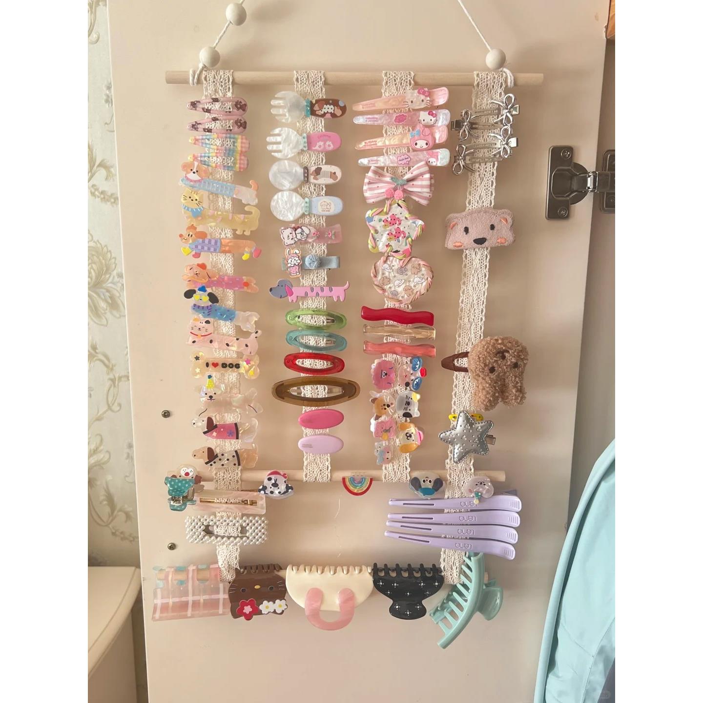 儿童发夹储存女孩的发饰发箍头饰发夹储存神器壁挂式珠宝展示架