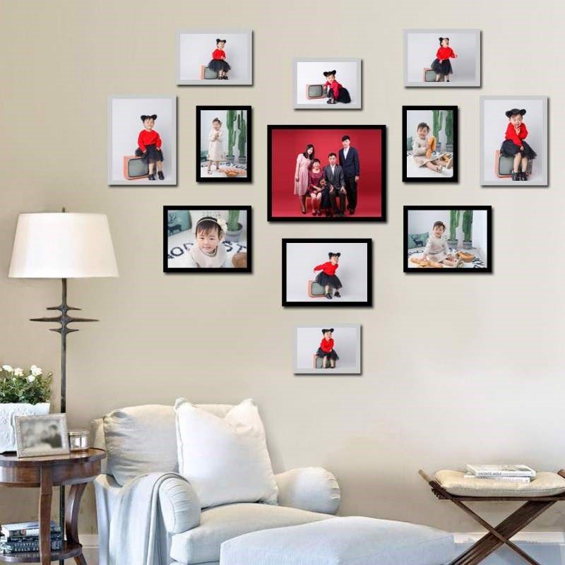 照片墙装饰心形ins创意个性相片墙少女宿舍寝室客厅挂墙组合相框