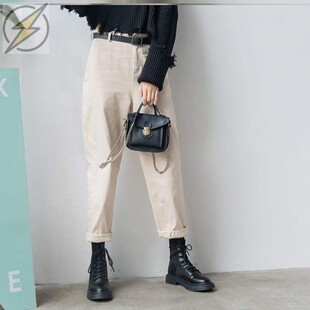 秋冬款韩版鞋带女款马丁靴女显瘦短靴小巧秀气女式女学生加厚洋气